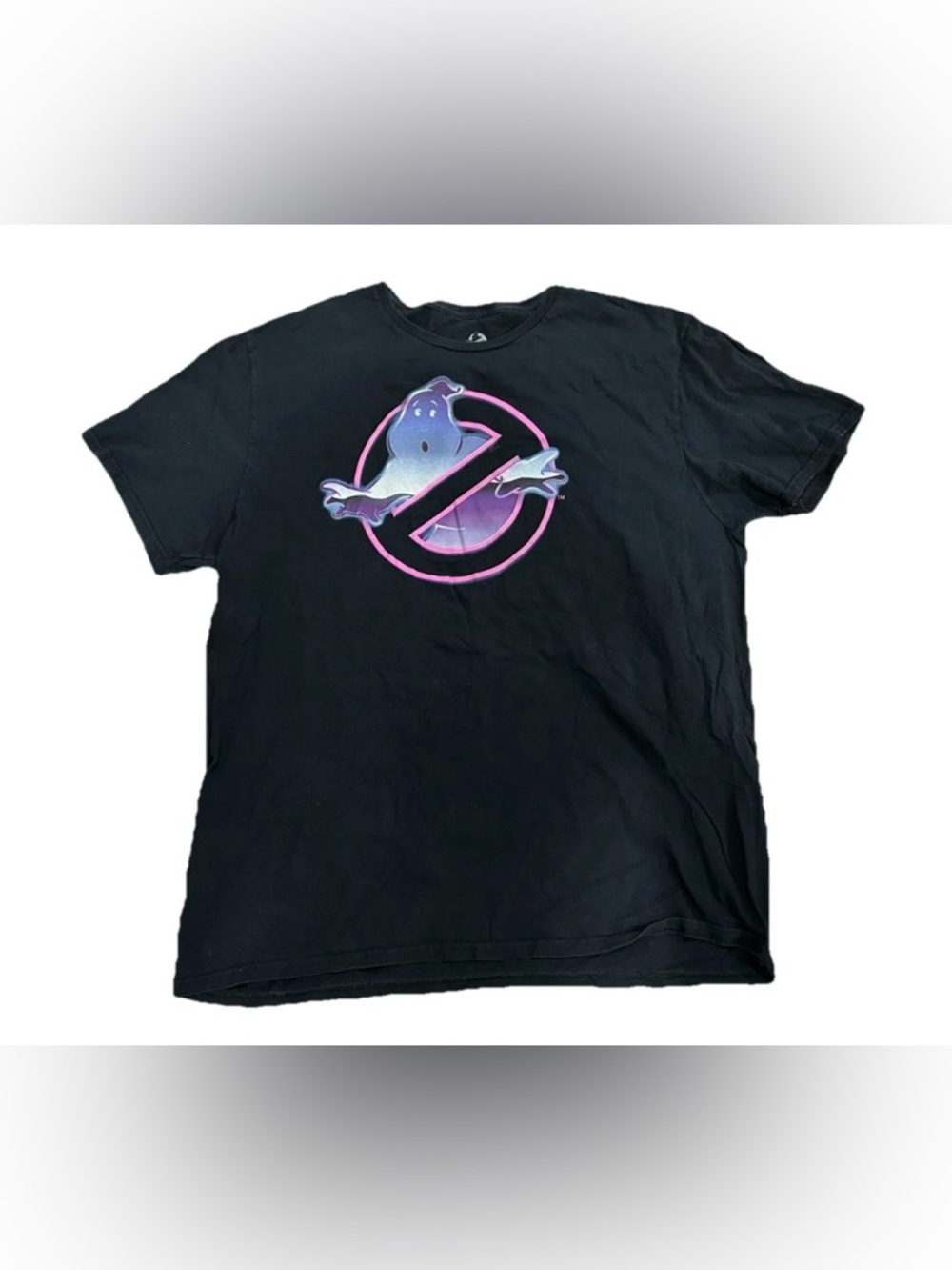 Ghostbusters T-Shirt Mens XL Black Graphic‎ Tee Logo Movie Short Sleeve Cotton